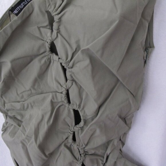 NWT PrettyLittleThing Lace Up One Shoulder Tank Top - Picture 13 of 16